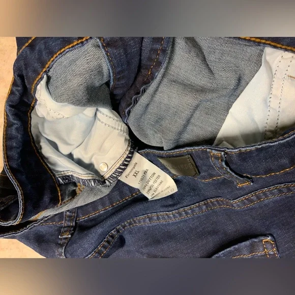 Women's Blue Flare Jeans - Picture 3 of 3